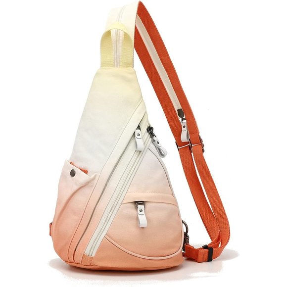 Women Small Casual Canvas Sling Crossbody Shoulder Backpack main image 5